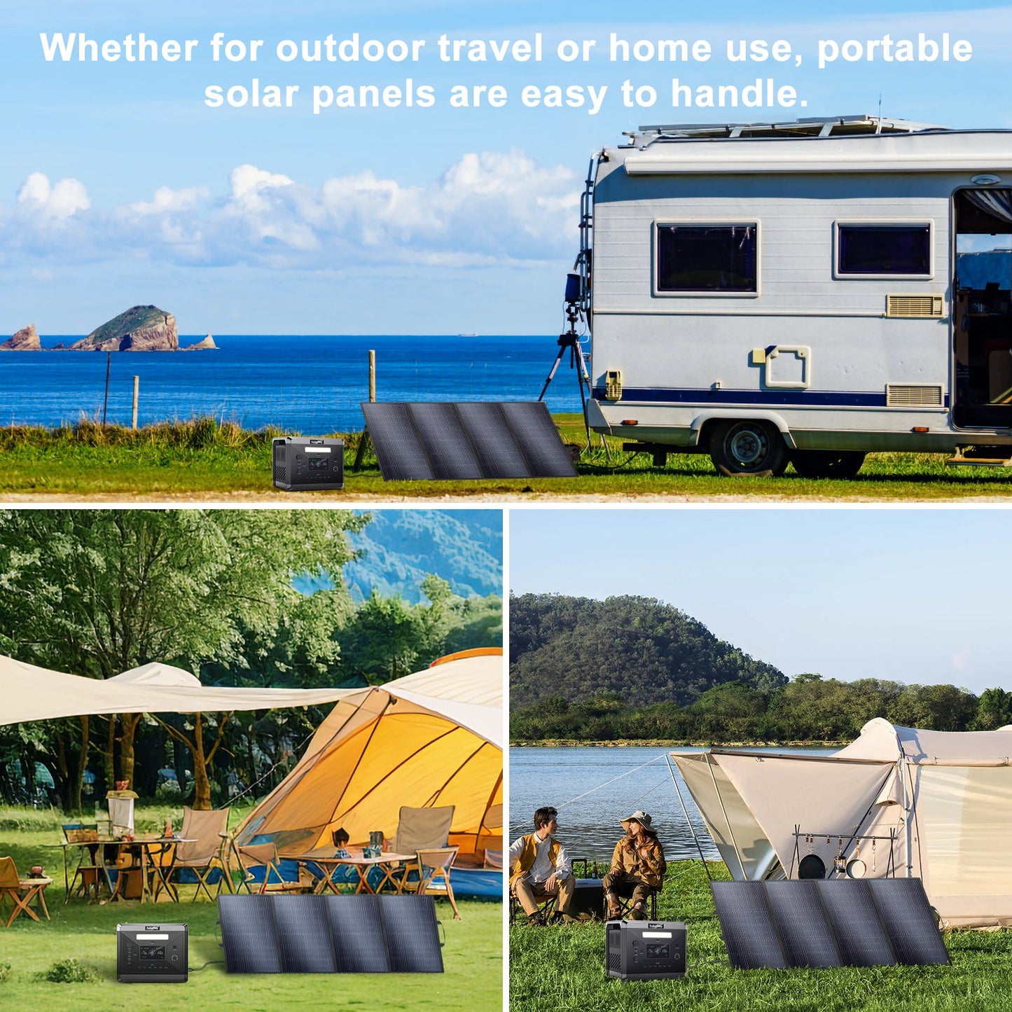 SolarPlay Q2501 Portable Power Station with 400W Solar Panel