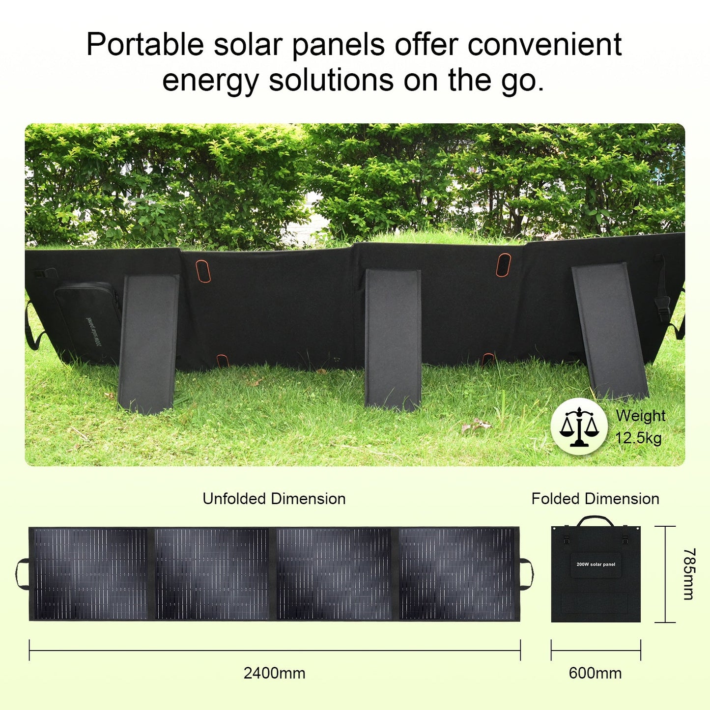 400W Solar Panel - SolarPlay 400W High-Efficiency Portable Solar Panel