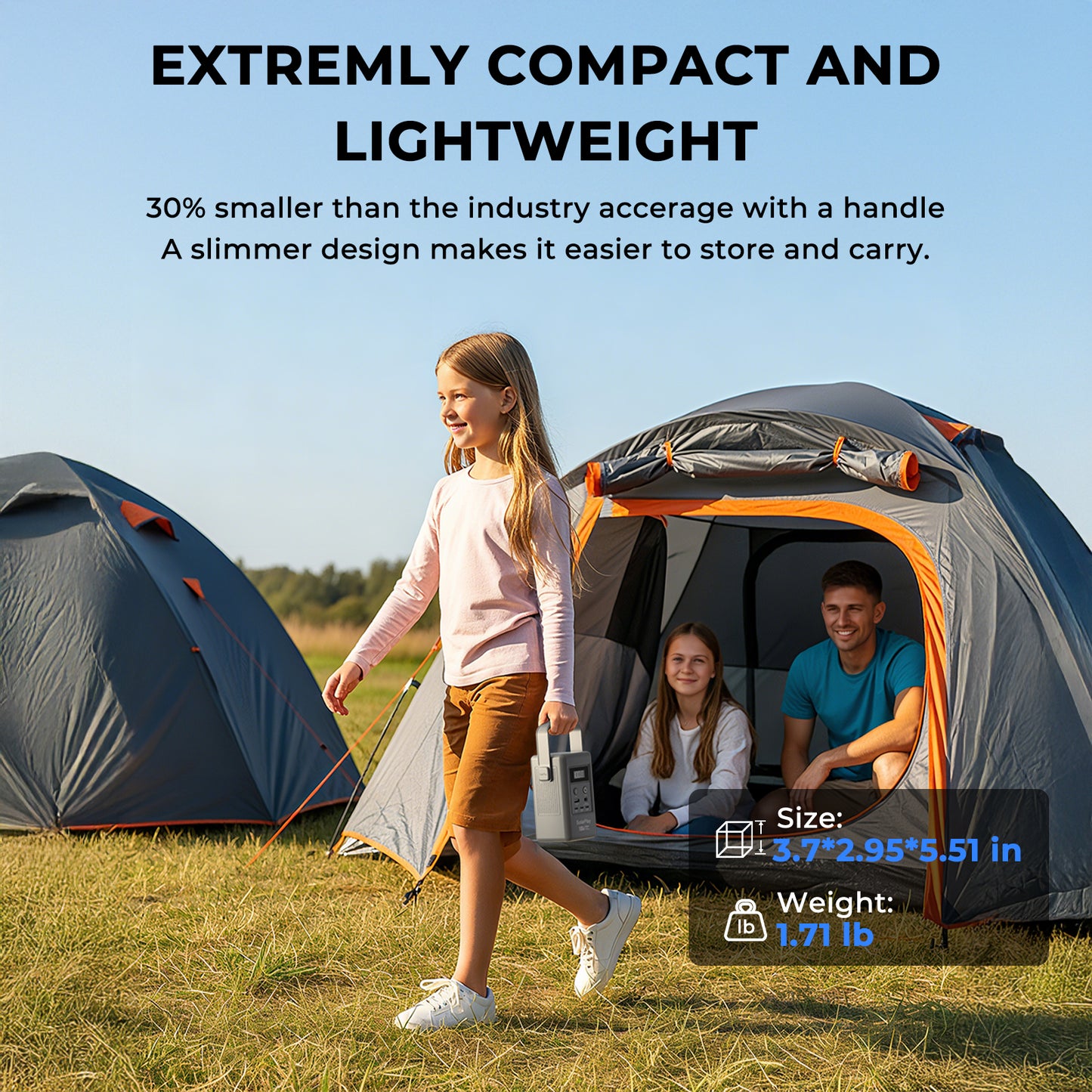 SolarPlay Q100 Portable Power Station with 96Wh LiFePO4 Battery, 100W Solar Generator Two-Way Fast Charging, for Outdoor Camping & Emergencies