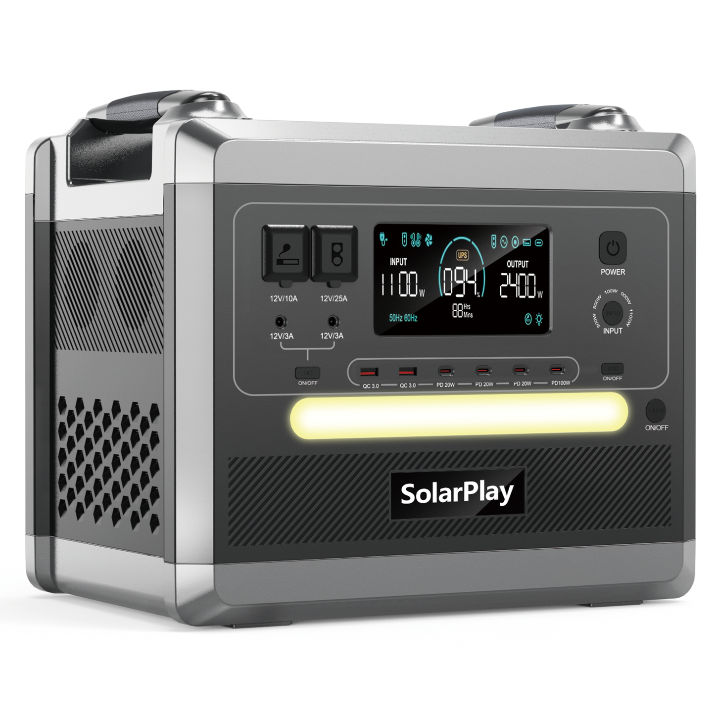 SolarPlay Q2501 Portable Power Station-(2400W/2160Wh)