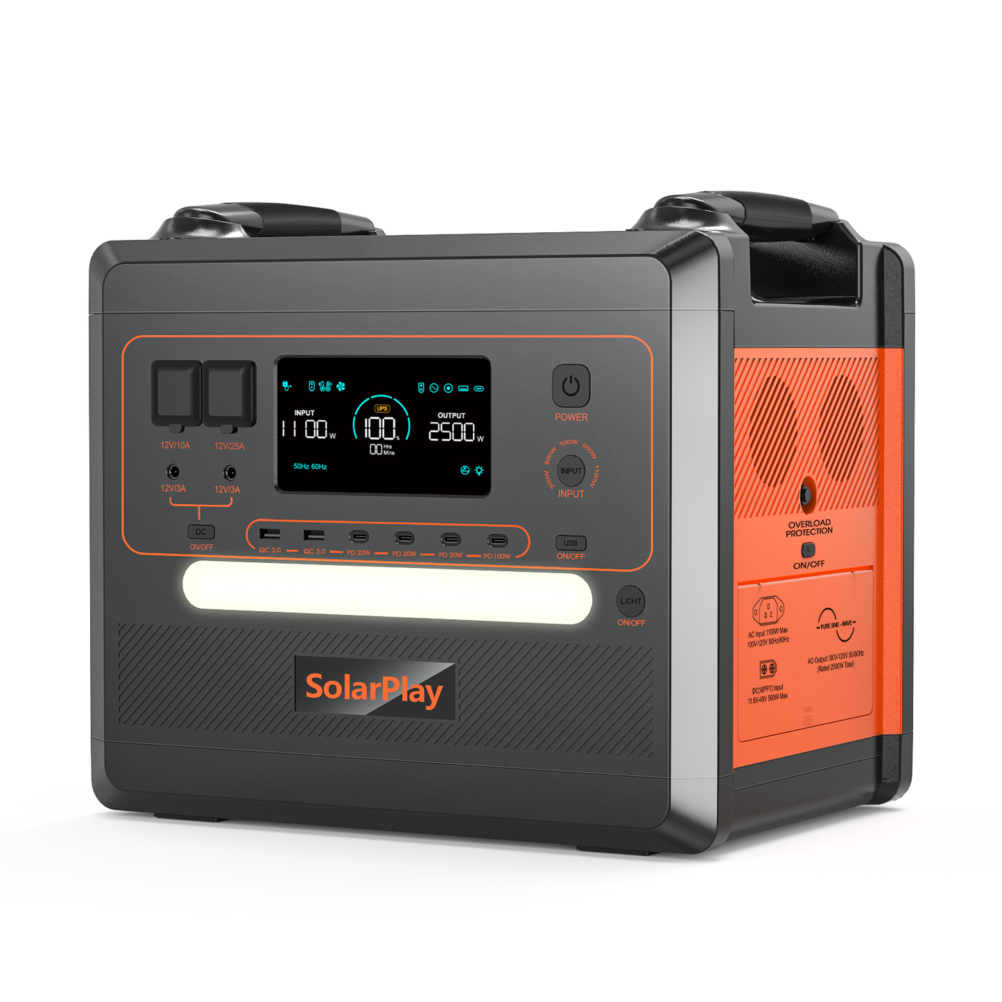 SolarPlay Q2402M Portable  Power Station with Trolley