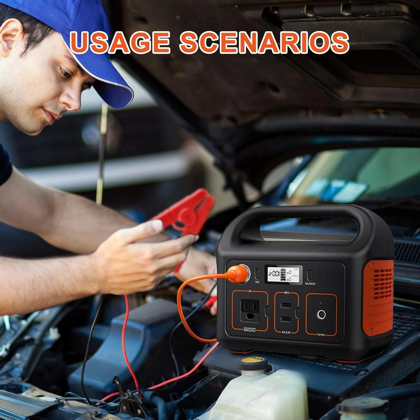 12V Automobile Charging Cable for Car Battery,for All Solar Generators