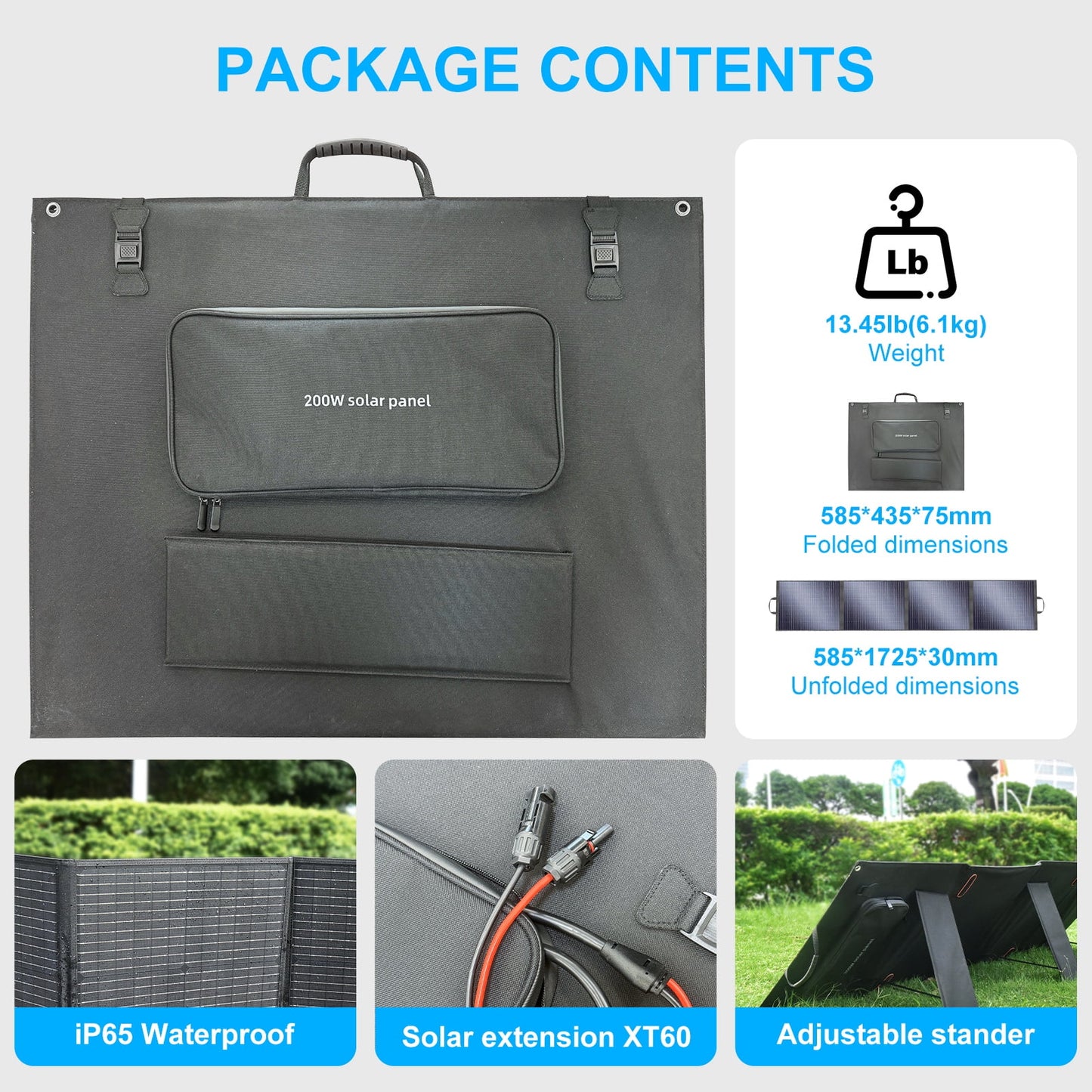 SolarPlay Portable Power Station, 2500W/2304Wh Large Capacity Solar Generator, with 200W Solar Panel, 4 AC Outlets (5000W Peak), Emergency Power Station for Home, Camping, Outdoor Battery Backup