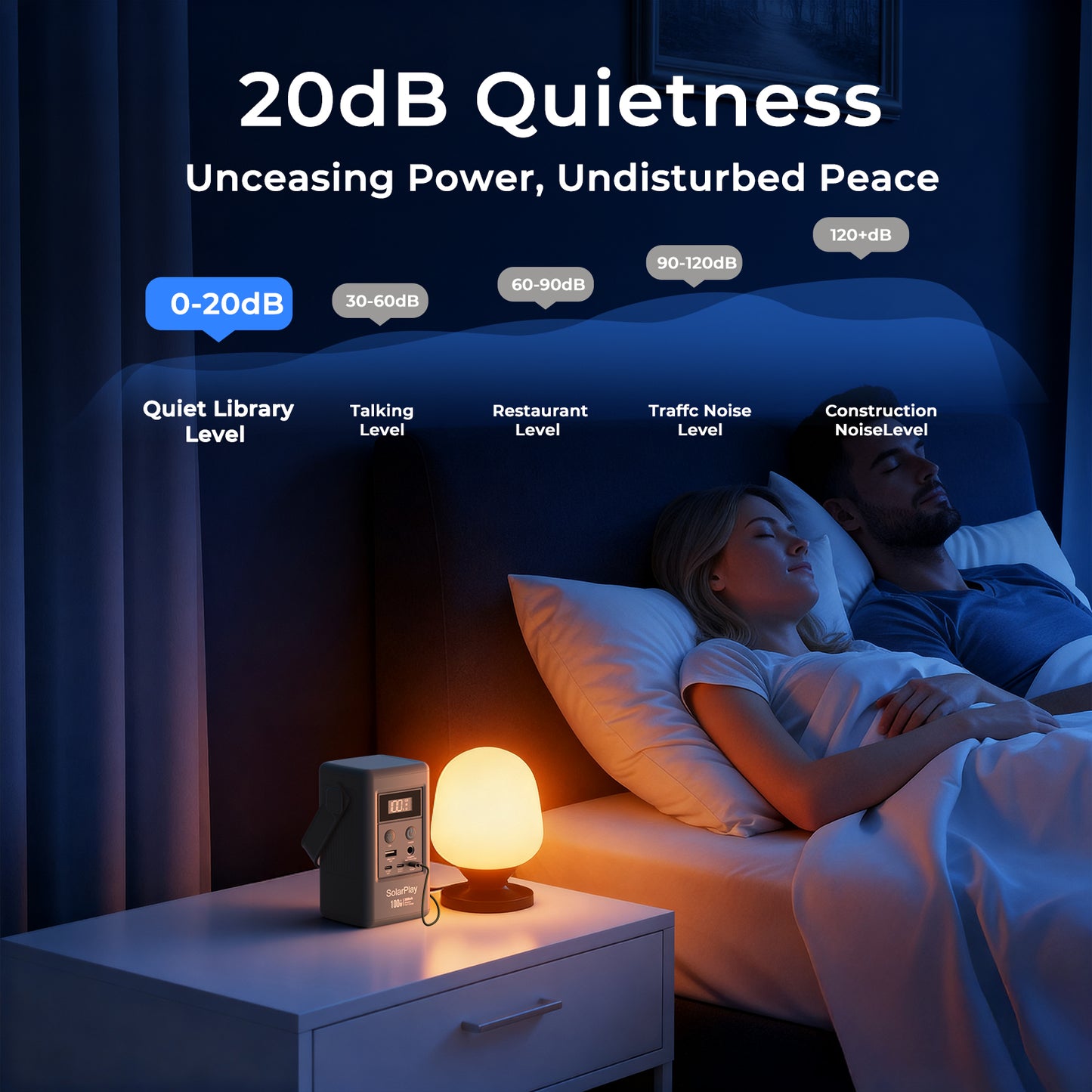 SolarPlay Q100 Portable Power Station with 96Wh LiFePO4 Battery, 100W Solar Generator Two-Way Fast Charging, for Outdoor Camping & Emergencies